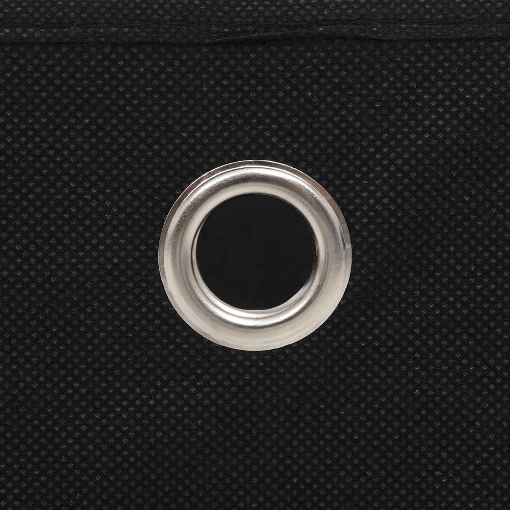 Úložné Boxy 4 Ks Netkaná Textilie 32 X 32 X 32 Cm Černé