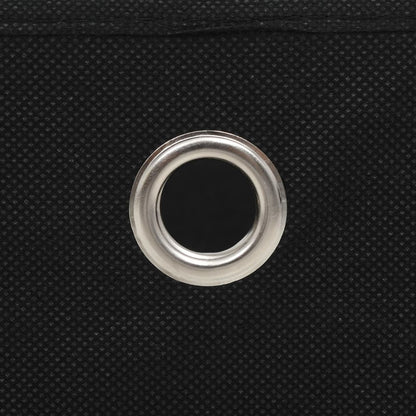 Úložné Boxy 4 Ks Netkaná Textilie 32 X 32 X 32 Cm Černé