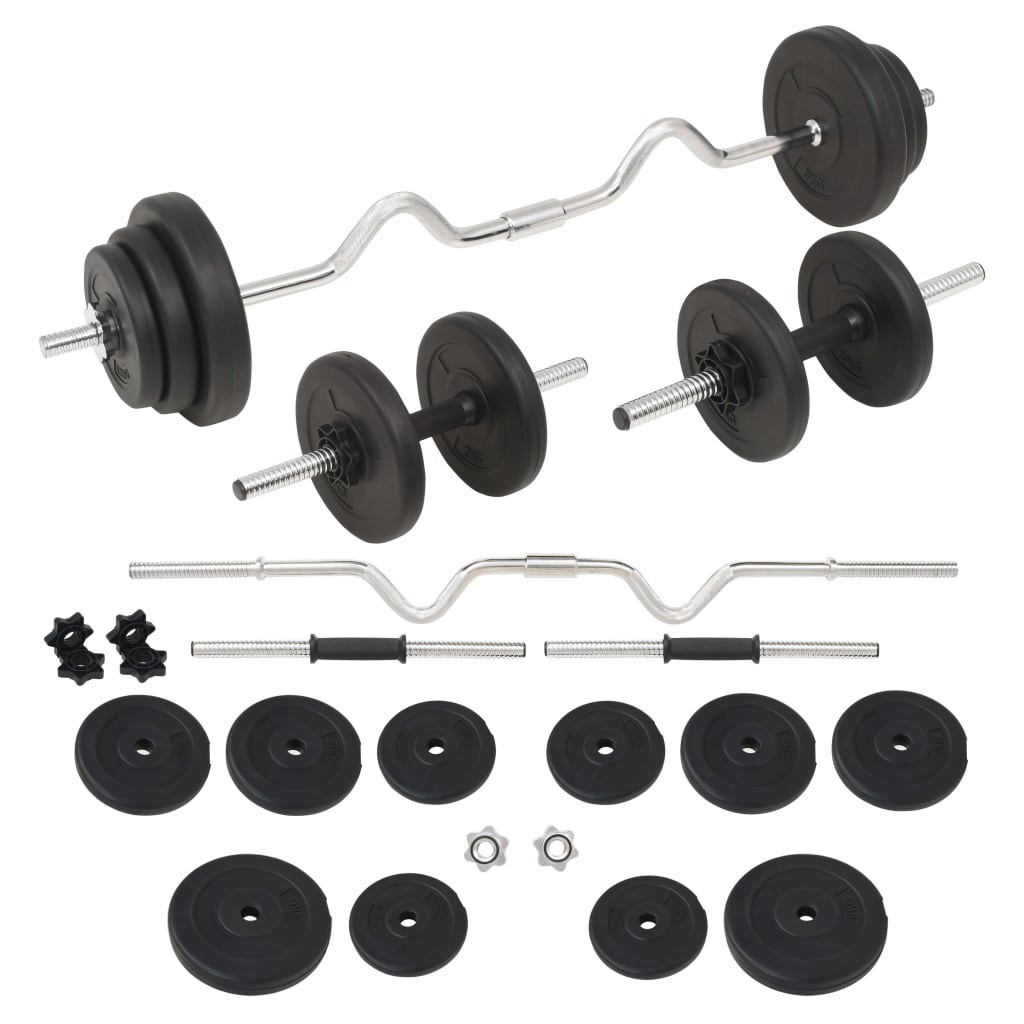 Set 2 Činek + Vzpěračská Činka 30,5 Kg