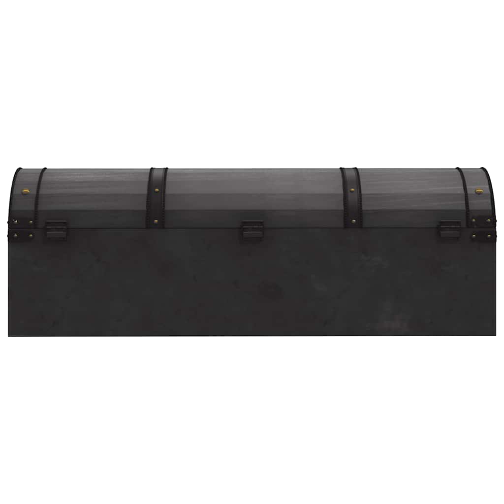 Úložná Truhla Masivní Dřevo Vintage Styl 120 X 30 X 40 Cm