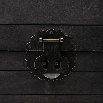 Úložná Truhla Masivní Dřevo Vintage Styl 120 X 30 X 40 Cm