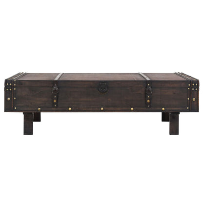 Konferenční Stolek Z Překližka Vintage Styl 120X55X35 Cm
