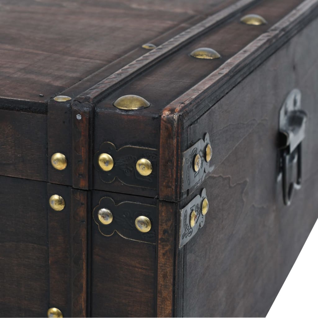 Konferenční Stolek Z Překližka Vintage Styl 120X55X35 Cm