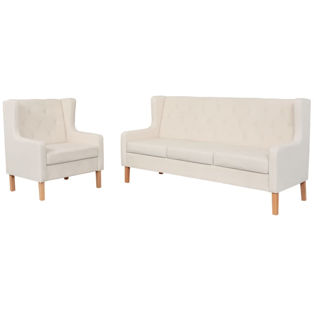 Sedací Souprava 3 Kusy Textil Šedá