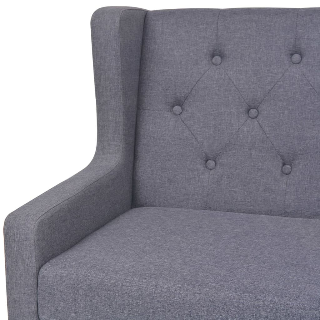Sedací Souprava 3 Kusy Textil Šedá