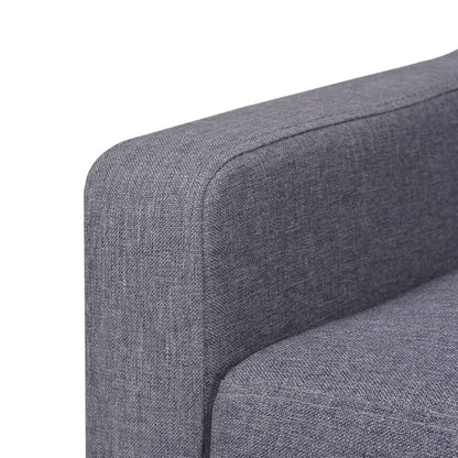 Sedací Souprava 3 Kusy Textil Šedá