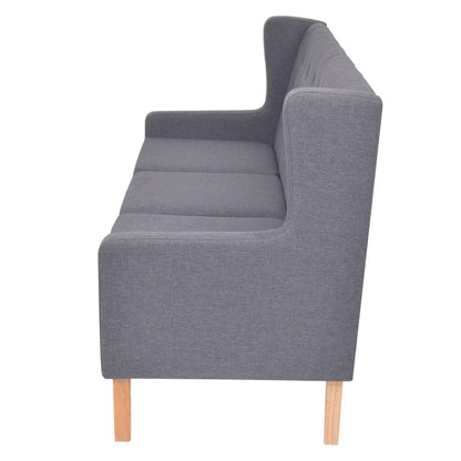 Sedací Souprava 3 Kusy Textil Šedá