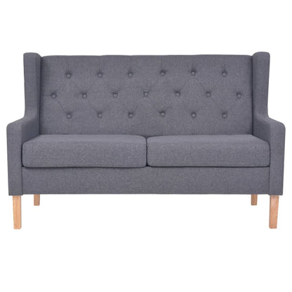 Sedací Souprava 3 Kusy Textil Šedá