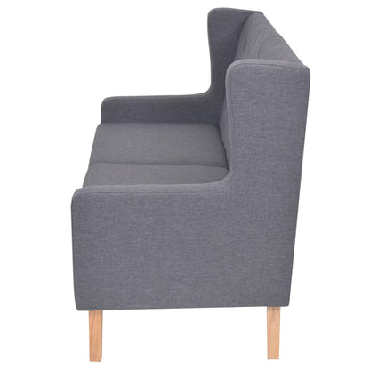 Sedací Souprava 3 Kusy Textil Šedá