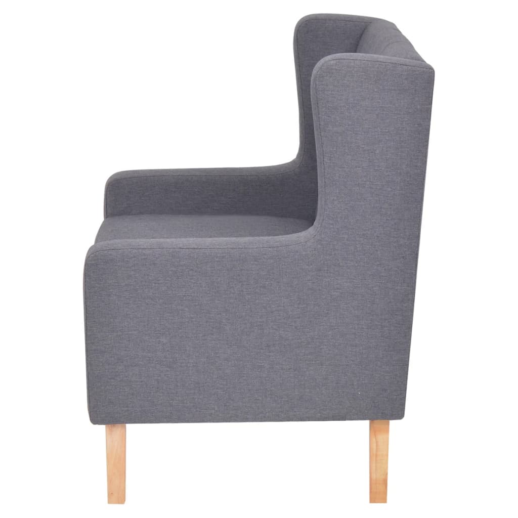 Sedací Souprava 3 Kusy Textil Šedá