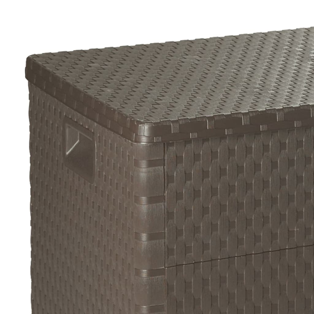 Zahradní Úložný Box Hnědý 120 X 56 X 63 Cm Pp Ratan