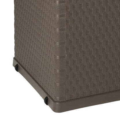 Zahradní Úložný Box Hnědý 120 X 56 X 63 Cm Pp Ratan