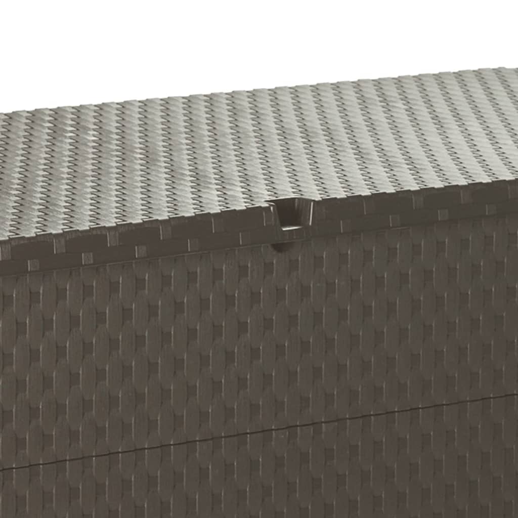 Zahradní Úložný Box Hnědý 120 X 56 X 63 Cm Pp Ratan