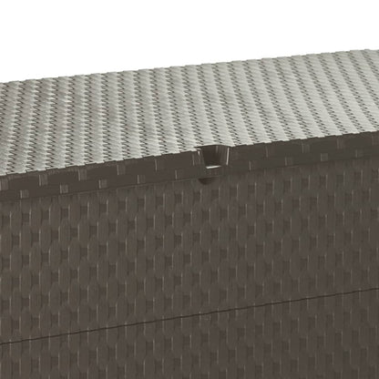 Zahradní Úložný Box Hnědý 120 X 56 X 63 Cm Pp Ratan