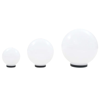 Kulovitá Led Lampa Sada 3 Kusů Koule 20/30/40 Cm Pmma