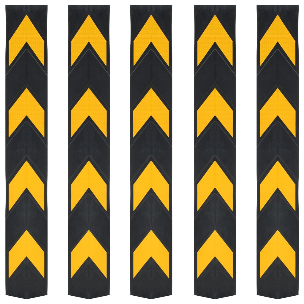 Reflexní Ochranné Profily Na Rohy 5 Ks Gumové 80 Cm