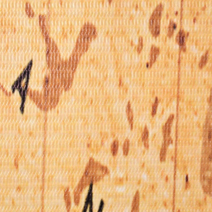 Skládací Paraván Mapa Světa Žlutá