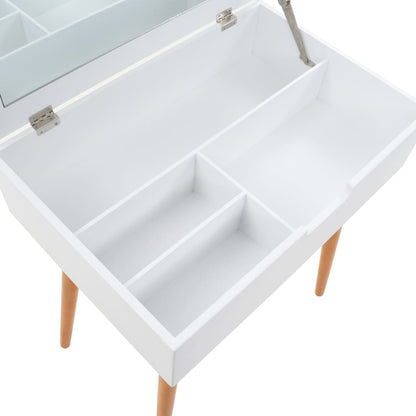 Toaletní Stolek Se Zrcadlem Mdf 60 X 40 X 75 Cm