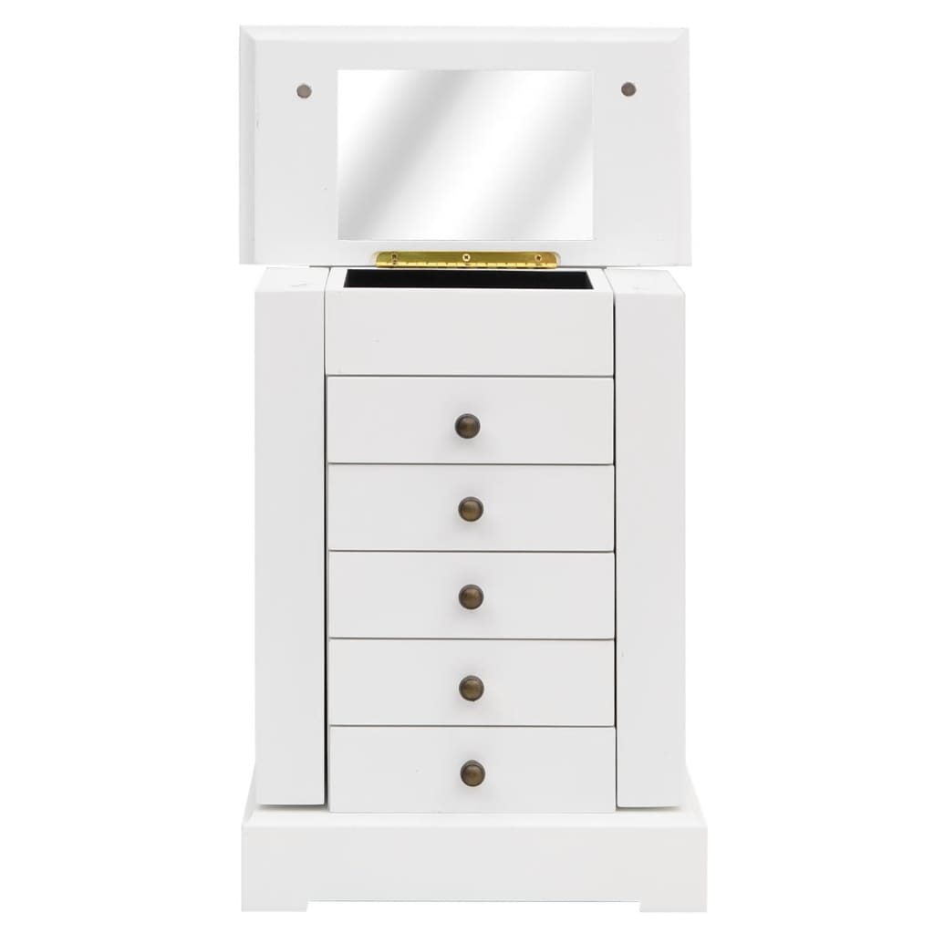 Šperkovnice Se Zrcátkem Mdf 25 X 13,5 X 34 Cm