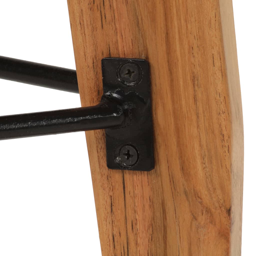 Barové Stoličky 2 Ks Masivní Akáciové Dřevo