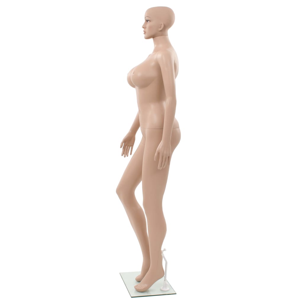 Dámská Figurína Se Skleněnou Základnou Béžová 180 Cm
