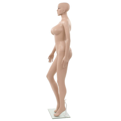 Dámská Figurína Se Skleněnou Základnou Béžová 180 Cm