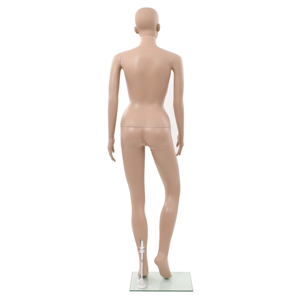 Dámská Figurína Se Skleněnou Základnou Béžová 180 Cm