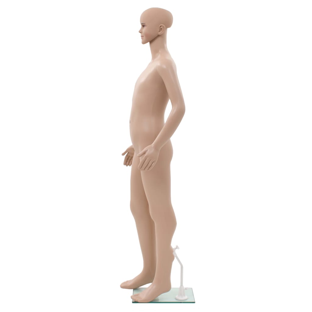 Dětská Figurína Celá Postava Základna Ze Skla Béžová 140 Cm