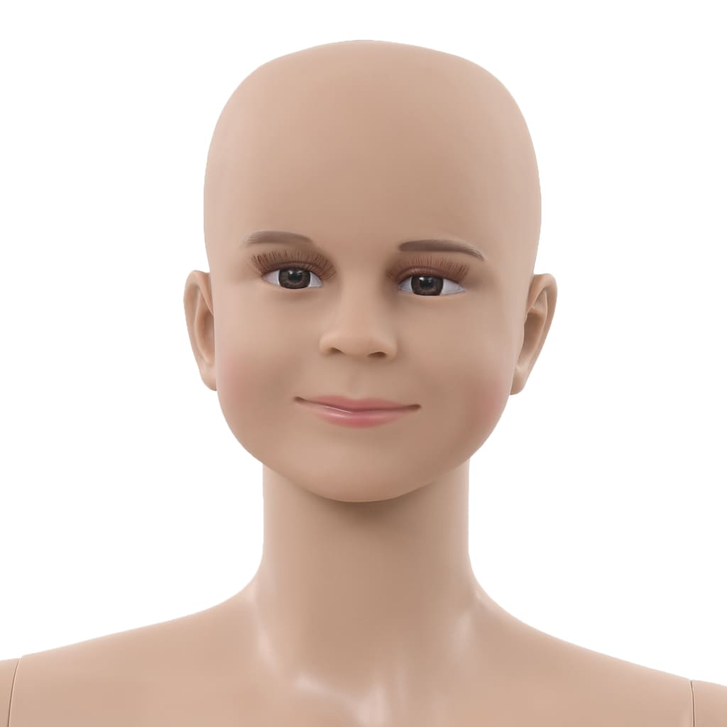 Dětská Figurína Celá Postava Základna Ze Skla Béžová 140 Cm