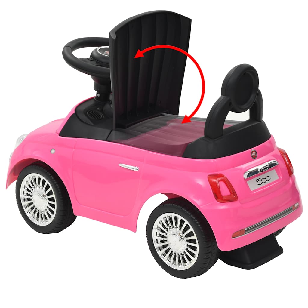 Dětské Autíčko Fiat 500 Růžové