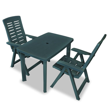 3Dílný Bistro Set Plastový Antracitový