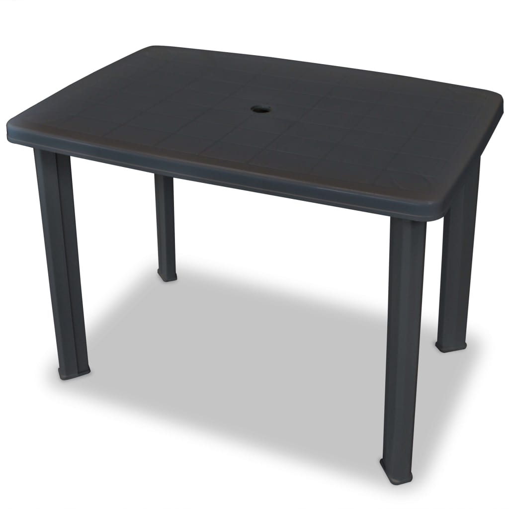3Dílný Bistro Set Plastový Antracitový