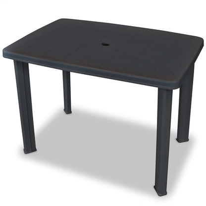 3Dílný Bistro Set Plastový Antracitový