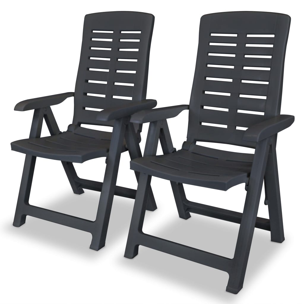 3Dílný Bistro Set Plastový Antracitový