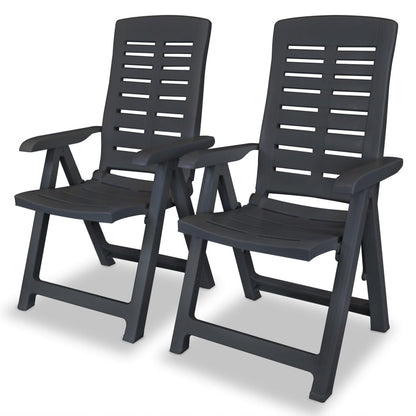 3Dílný Bistro Set Plastový Antracitový