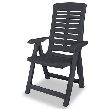 3Dílný Bistro Set Plastový Antracitový