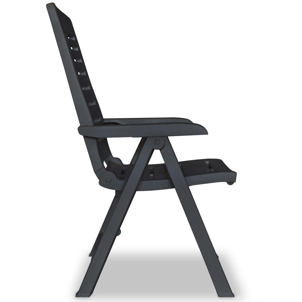 3Dílný Bistro Set Plastový Antracitový