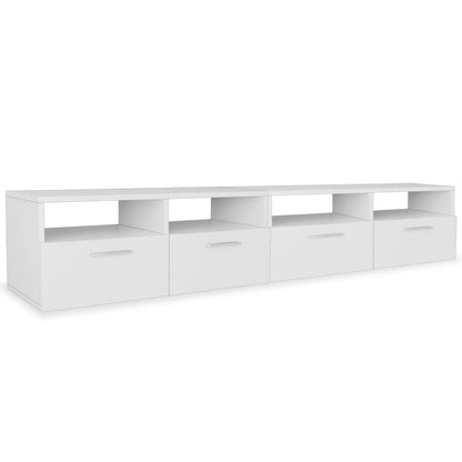 Tv Skříňky 2 Ks Kompozitní Dřevo 95 X 35 X 36 Cm Bílé