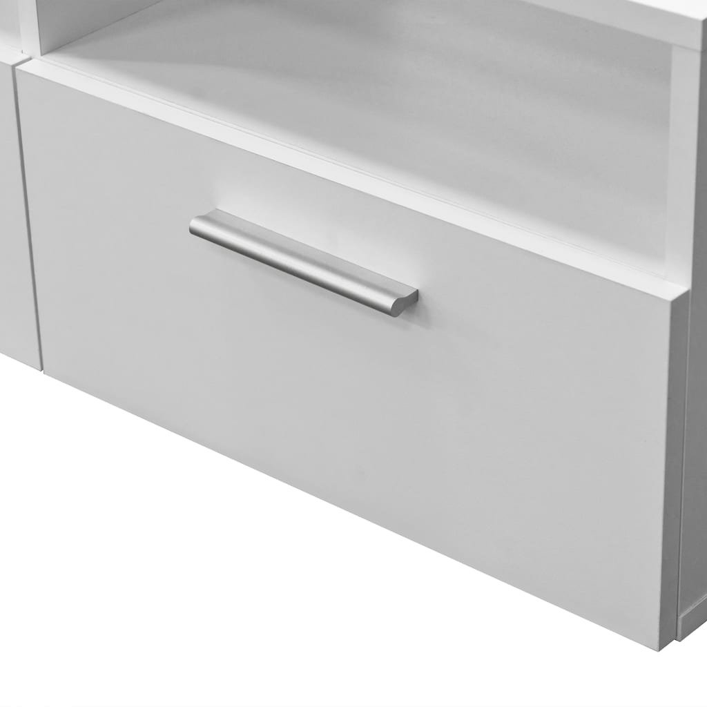 Tv Skříňky 2 Ks Kompozitní Dřevo 95 X 35 X 36 Cm Bílé