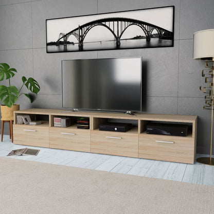 Tv Skříňky 2 Ks Kompozitní Dřevo 95 X 35 X 36 Cm Bílé