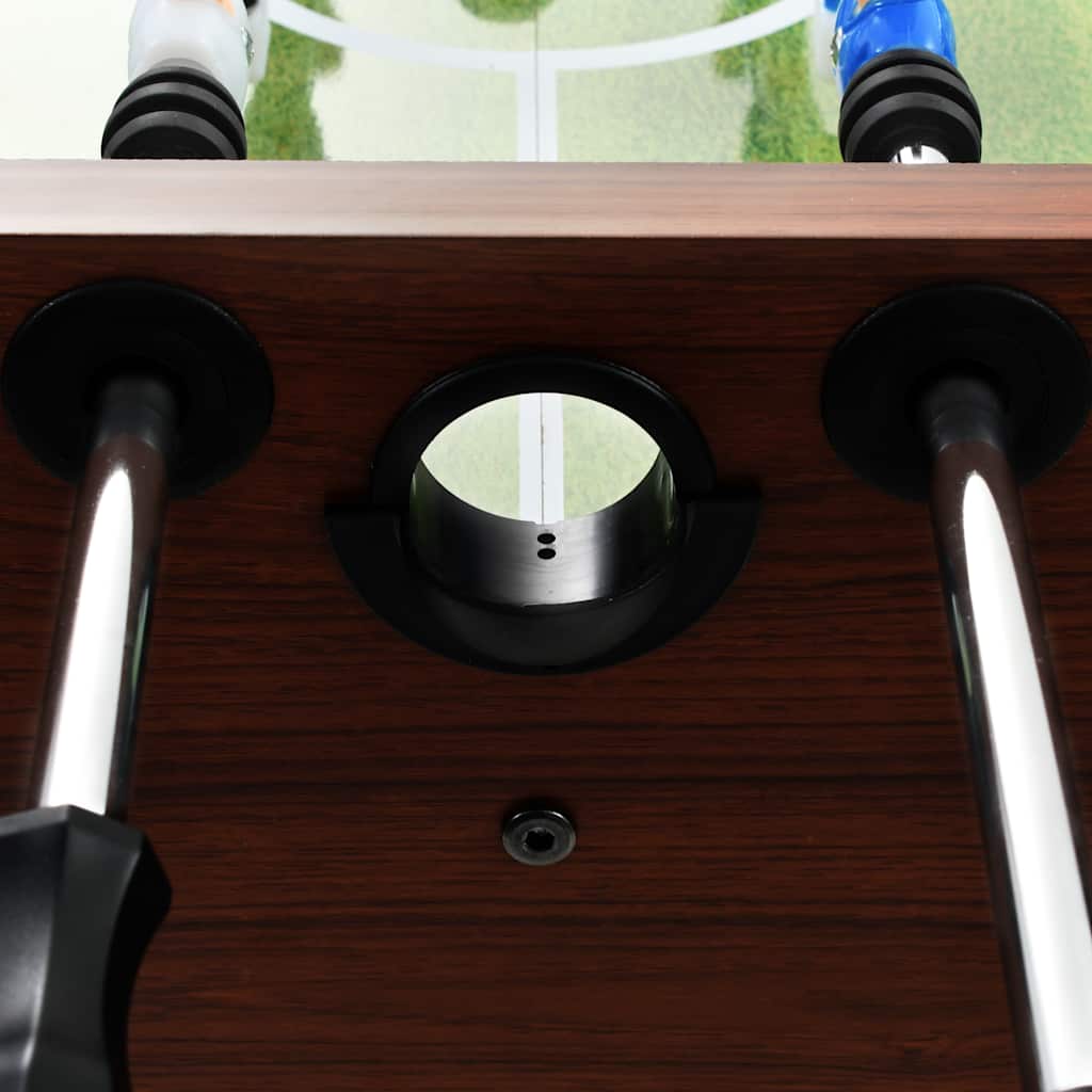 Stolní Fotbal Ocel 60 Kg 140X74,5X87,5 Cm Hnědý