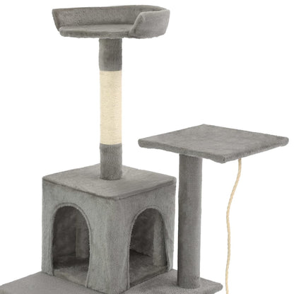 Škrabadlo Pro Kočky Se Sisalovými Sloupky 120 Cm Šedé