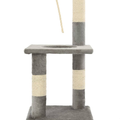 Škrabadlo Pro Kočky Se Sisalovými Sloupky 109 Cm Šedé