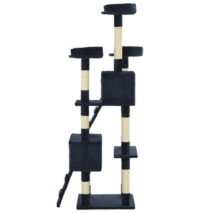 Škrabadlo Pro Kočky Se Sisalovými Sloupky 170 Cm Modré