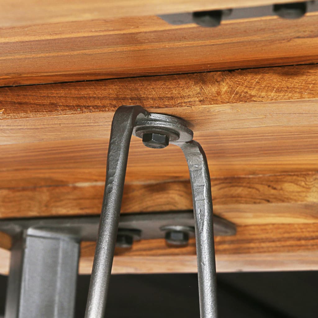 Barový Stůl Masivní Recyklované Dřevo