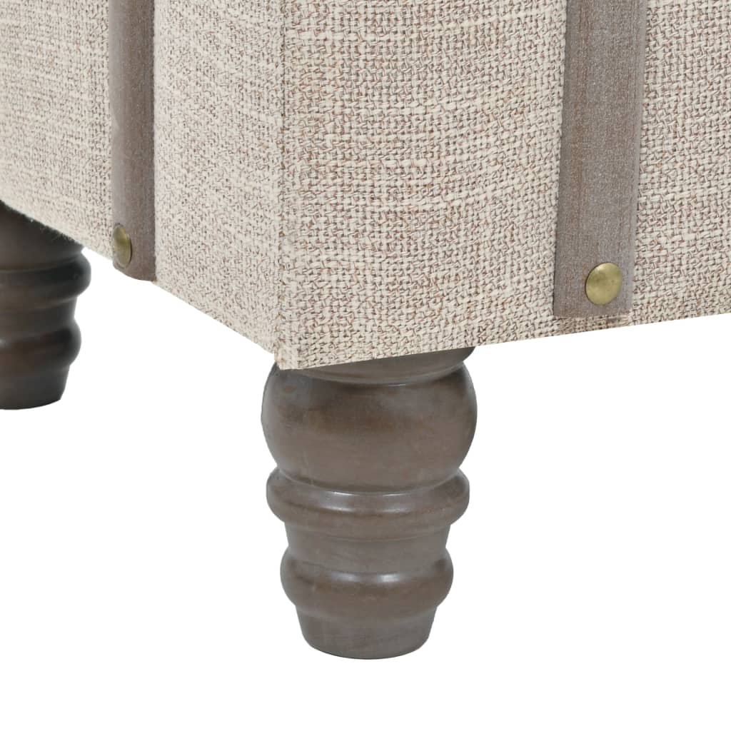 Sada Úložných Lavic 3 Kusy Masivní Dřevo A Ocel 112X37X45 Cm