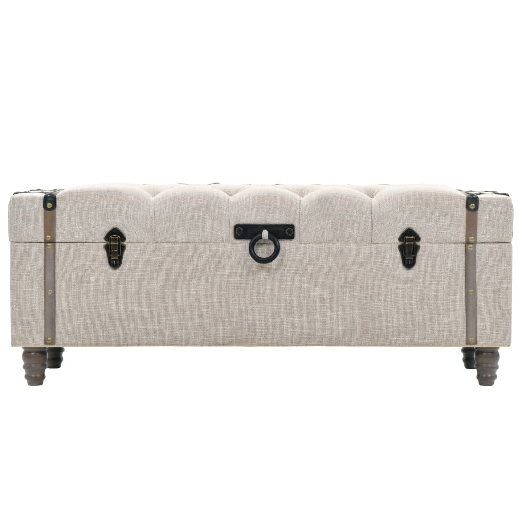 Sada Úložných Lavic 3 Kusy Masivní Dřevo A Ocel 112X37X45 Cm