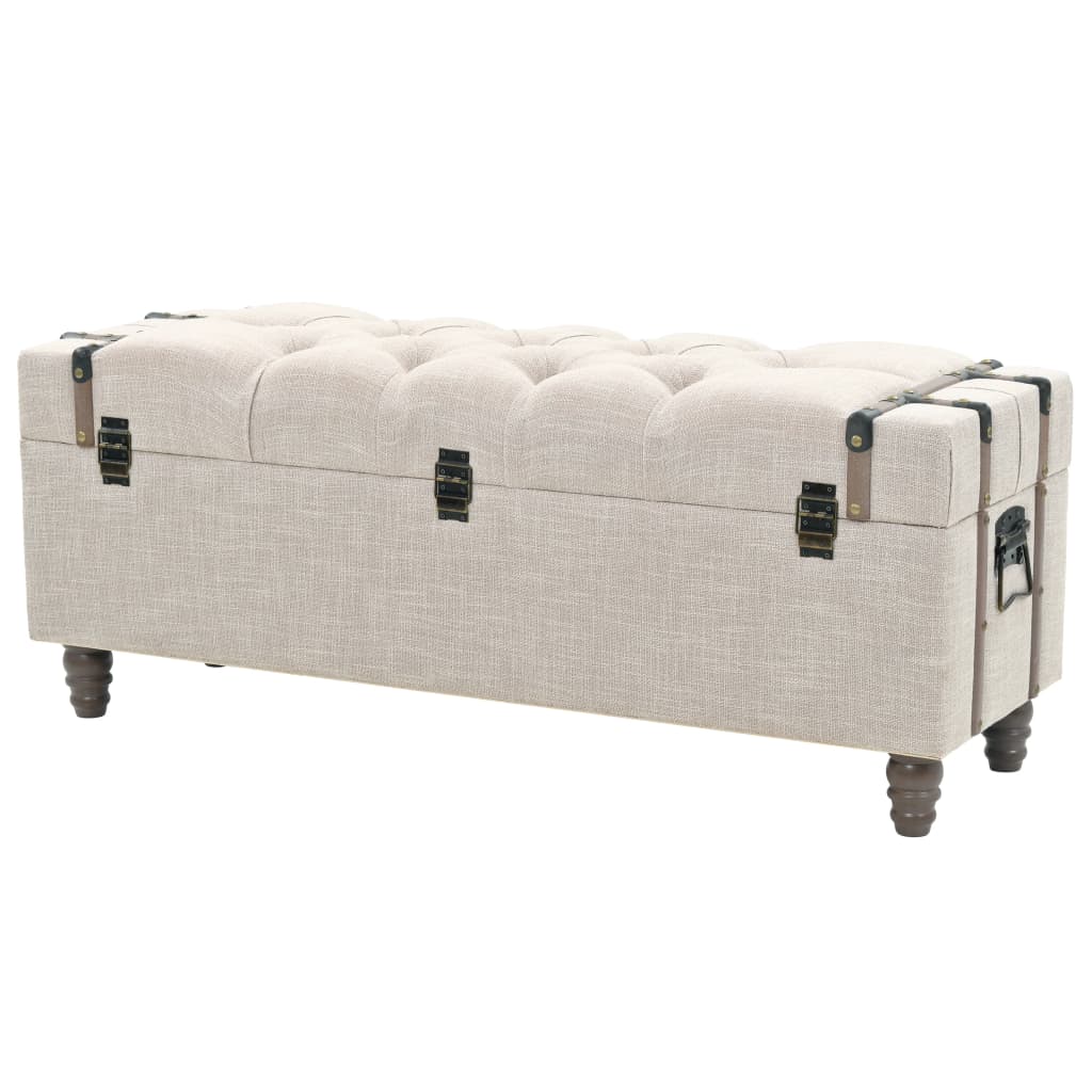 Sada Úložných Lavic 3 Kusy Masivní Dřevo A Ocel 112X37X45 Cm