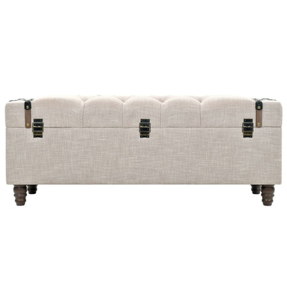 Sada Úložných Lavic 3 Kusy Masivní Dřevo A Ocel 112X37X45 Cm