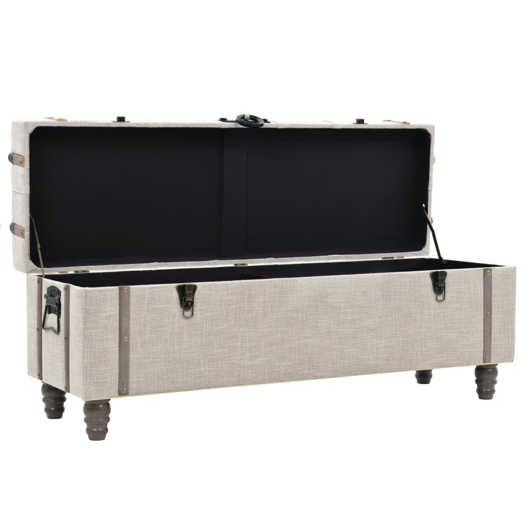 Sada Úložných Lavic 3 Kusy Masivní Dřevo A Ocel 112X37X45 Cm